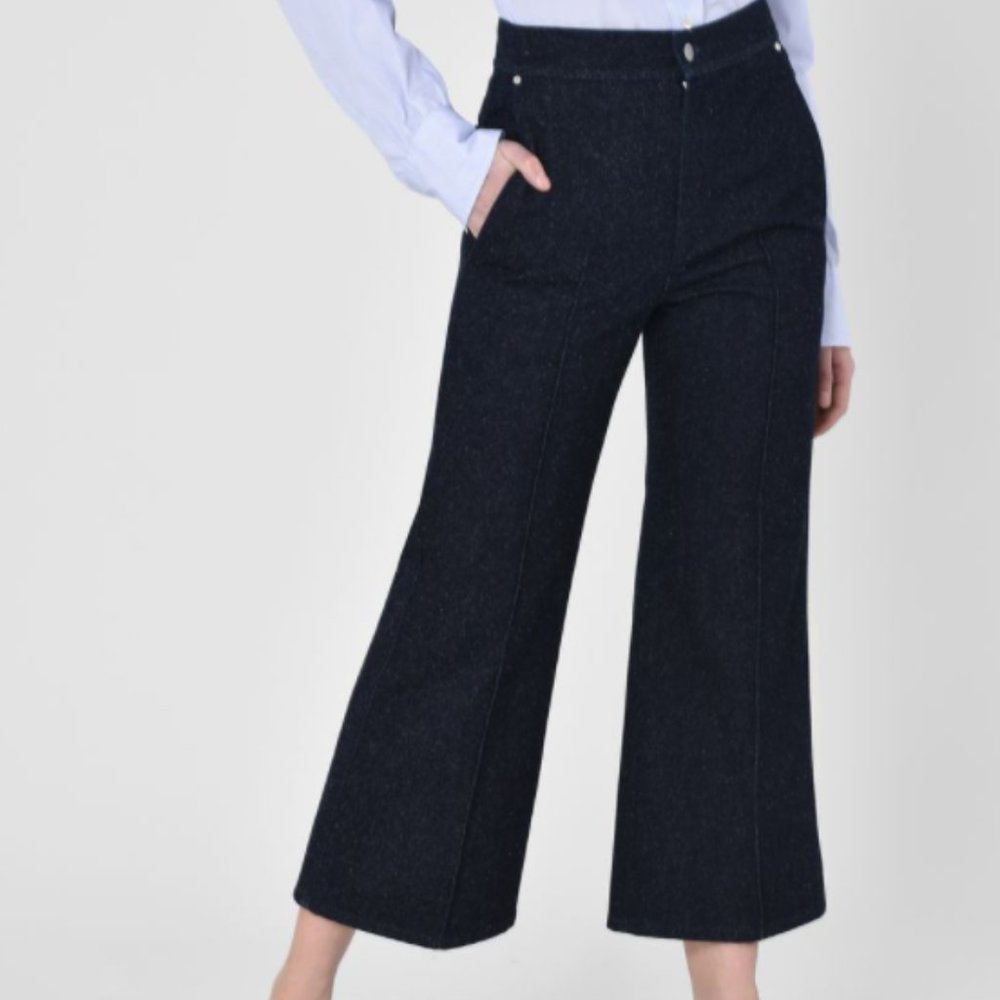 Isabel Marant Cropped Kick Flare Jeans - Size XS